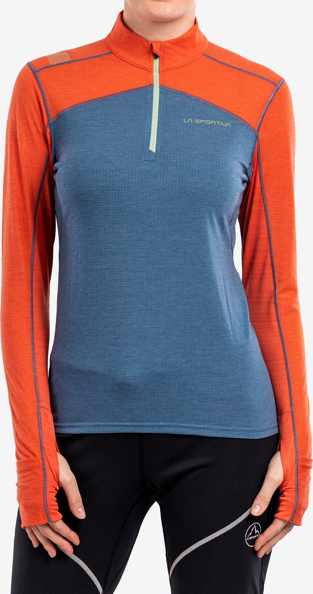 La Sportiva Swift Long Sleeve Womens Atlantic/Paprika