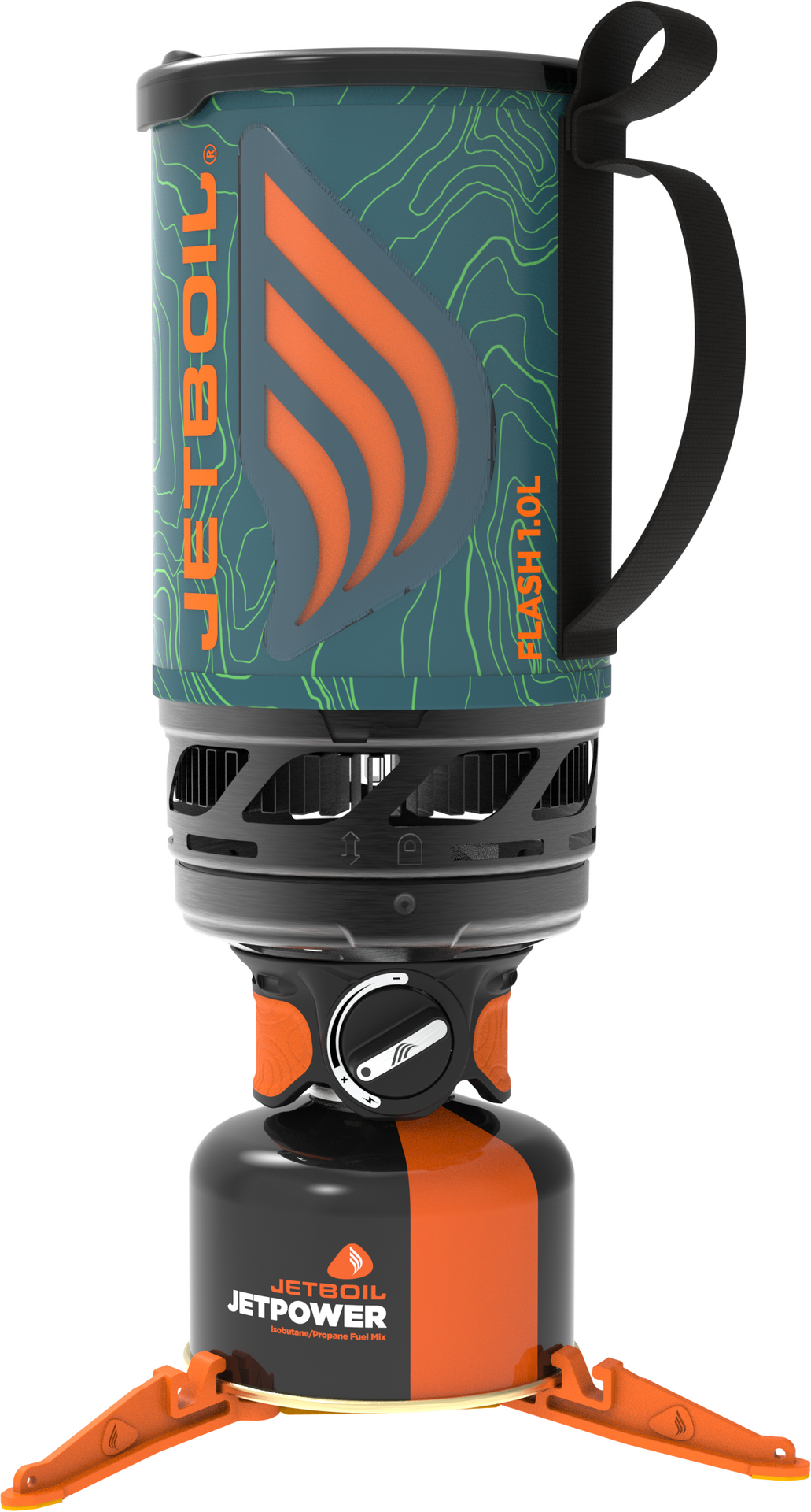 Jetboil Flash 1.0L Fast Boil System Ocean Topo