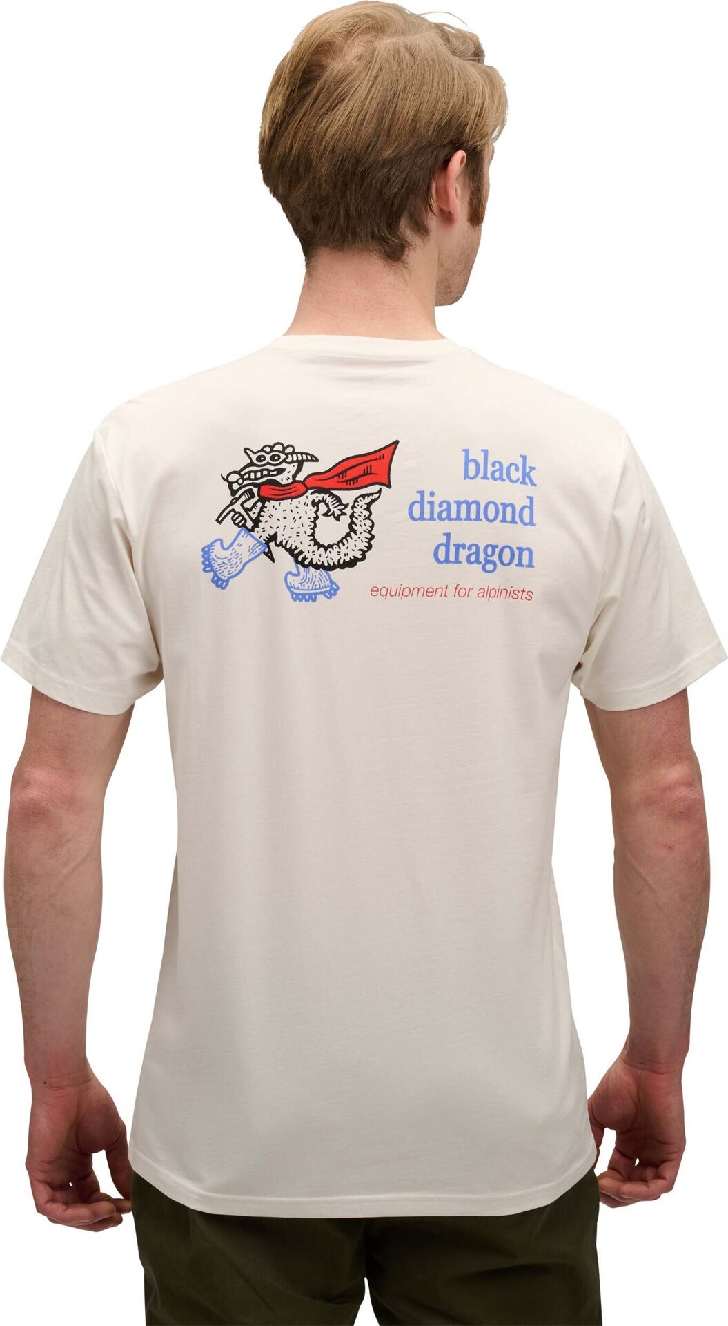 Black Diamond Dragon Short Sleeve Tee Mens Off White