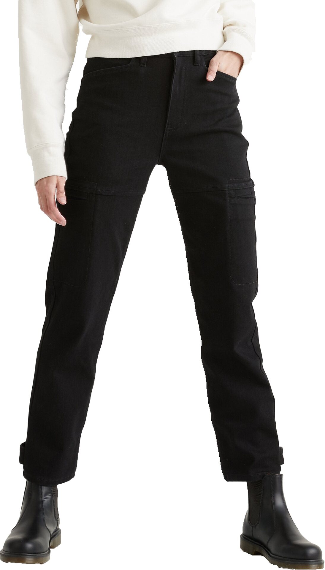 Duer Performance Denim All Weather Barrel Pant Womens Black