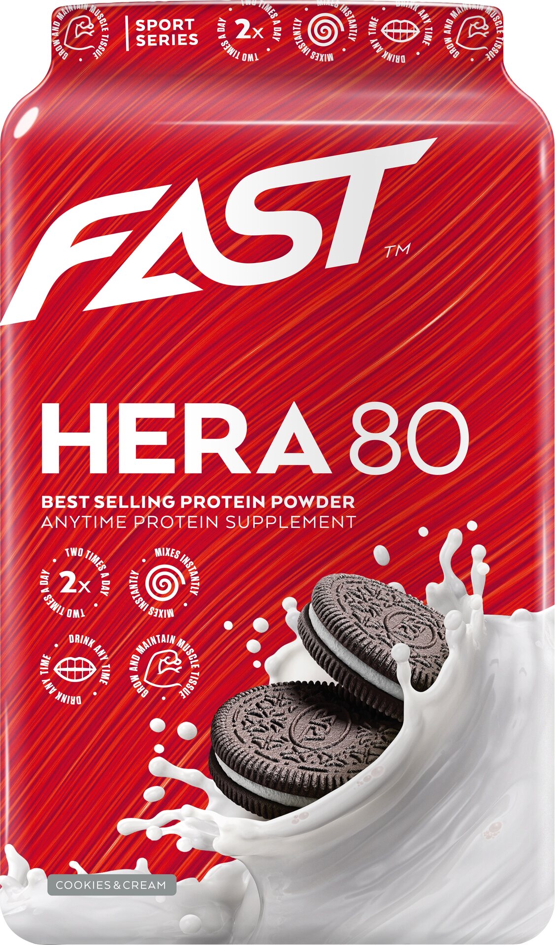 FAST Hera80 - heraproteiini, 600g Cookies & Cream
