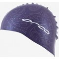 Orca Silicone Swim Cap with Print Violet