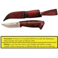 Tommi Knive 95 Dyed-brown handle and shealth