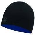 Buff Merino Wool Reversible Hat Junior Solid Black-Cobalt