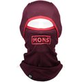 Mons Royale Santa Rosa Hinge Balaclava Box Logo Burgundy