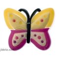 Jibbitz Butterfly Pink-Yellow