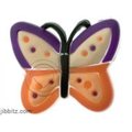 Jibbitz Butterfly Purple-Orange