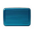 Ögon Designs Aluminium wallet 5A, Fan-shaped Blue