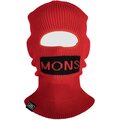 Mons Royale West Star Balaclava Bright Red