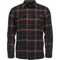 Black Diamond Valley Long Sleeve Flannel Shirt Mens Black-Nickel Plaid