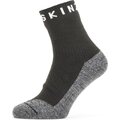 Sealskinz Waterproof Warm Weather Soft Touch Ankle Length Sock Black/Grey Marl/White