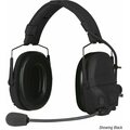 Ops-Core AMP, Communications Headset, Single Downlead, NFMI Enabled Black