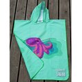 BornToSwim Changing Robe Poncho Towel With Hood Kids Green Octopus