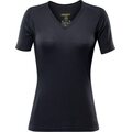 Devold Breeze Woman T-shirt V-Neck Black