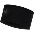 Buff Midweight Merino Wool Headband Solid Black