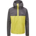 RAB Downpour Eco Waterproof Jacket Mens Graphene/Zest