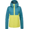 RAB Downpour Eco Waterproof Jacket Womens Ultramarine/Zest