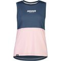 Mons Royale Tarn Freeride Tank Womens Dark Denim / Powder Pink