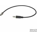 Ops-Core AMP Downlead cable, U174 Mono Binaural Downlead Black