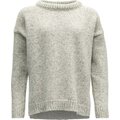 Devold Nansen Sweater Split Seam Womens Grey Melange