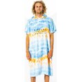 Rip Curl Mix Up Print Hooded Towel Blue / White