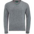 Alan Paine Streetly Vee Neck Pullover Mens Grey Mix
