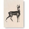 Teemu Järvi Plywood art cards, 10 x 15 cm Roe Deer