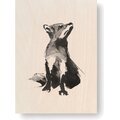 Teemu Järvi Plywood art cards, 10 x 15 cm Fox