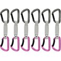 Mammut Workhorse Keylock 12 cm 6-pack Quickdraws Straight Gate/Bent Gate Key Lock Grey-Pink (2022)