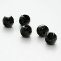Ikon Slotted Diamond Tungsten Beads, 20 pcs Black