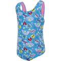 Zoggs Girls Actionback One Piece Rainbow Butterfly