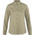 Fjällräven Övik Travel Shirt Long Sleeve Womens Sand Stone (195)