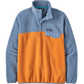 Patagonia Lightweight Synchilla Snap-T Pullover Mens Cloudberry Orange w/ Plume Grey