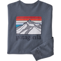Patagonia Long-Sleeved Line Logo Ridge Responsibili-Tee Mens Plume Grey