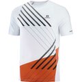 Salomon Sense Aero SS Tee Mens White / Fiery Red / Black