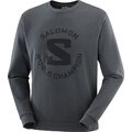 Salomon Outlife Logo Summer Crewneck Pullover Unisex Ebony / Heather