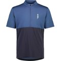 Mons Royale Cadence Half Zip T Mens Dark Denim/9 Iron