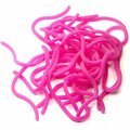 Ikon Squirmy Worm Body, 15pcs Pink