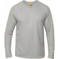 IQ UV Shirt Men Outdoor V-Neck Long Sleeve Grey