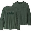 Patagonia Long-Sleeved Capilene Cool Daily Graphic Shirt Mens '73 Skyline: Pinyon Green X-Dye