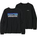 Patagonia Long-Sleeved P-6 Logo Responsibili-Tee Womens Black