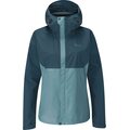 RAB Downpour Eco Waterproof Jacket Womens Orion Blue/Citadel