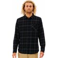 Rip Curl Checked In Flannel Shirt Mens Black