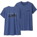 Patagonia Capilene Cool Daily Graphic Shirt Womens '73 Skyline: Current Blue X-Dye