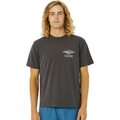 Rip Curl Vaporcool Line Up Tee Mens Washed Black