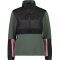 Mons Royale Decade Mid Pullover Womens Burnt Sage/Black