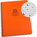 Rite in the Rain Side Spiral Notebook 17x22cm Blaze Orange