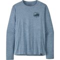 Patagonia Long-Sleeved Cap Cool Daily Graphic Shirt - Lands Mens Lost And Found: Steam Blue X-Dye
