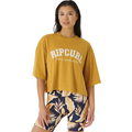 Rip Curl Seacell Crop Heritage Tee Womens Gold