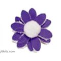 Jibbitz Fuzzibitz Small Flower Grape